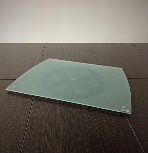 Tecnidea - Base de TV giratoria, también para PC, de cristal templado satinado. Dimensiones de la parte delantera: 54 cm. Parte trasera: 44 cm. Profundidad: 39 cm. Art. GK56.