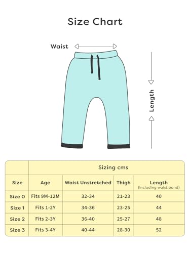 Image of superbottoms Diaper Pants | Cotton Baby Cotton Pants with Attached Padded Underwear | Ideal for Diaper-Free Time, Outings & Potty Training | Unisex | Soft Fit