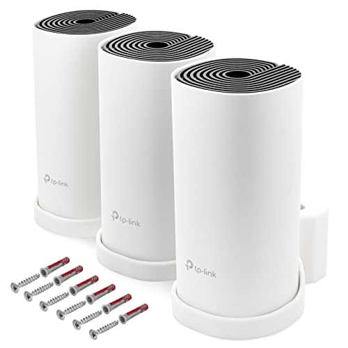 Wandhalterung passend für TP-Link Deco M4 Mesh WLAN Router 3 Stück mit Kabelmanagement