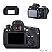JJC 2 Types Viewfinder Eyecup Eyepiece for Canon 6D Mark II 6D 5D Mark II 5D 90D 80D 70D, Long Design + Orignal Eyeshape Replaces Canon EB Eye Cup