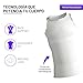 Rounderbum Seamless Compression Tank Top - White, Large - Men’s Body Shaper, Slims Waist, Enhances Muscle Definition, Firms Chest, Improves Posture - Comfortable All-Day Support