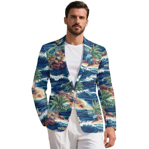 Men's Sport Coat Classic Fit 1 Button Blazer Suit Jacket