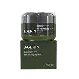 AGERIN Advanced Recharging Moisturizing Cream Mask for Sensitive and Dry Skin, Anti-Itch, Steroid Free, Skin Trouble Care, Calming Skin, Refreshing, Hydrating, Purifying, Cruelty Free (1.76 Ounces)