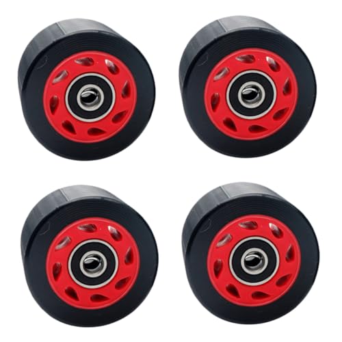 KOMBIUDA Skate Wheel Roller 95a Hardness Double Row Roller Wheels for Boys and Girls 4 Wheels Set Sturdy and Smooth for Roller Sports