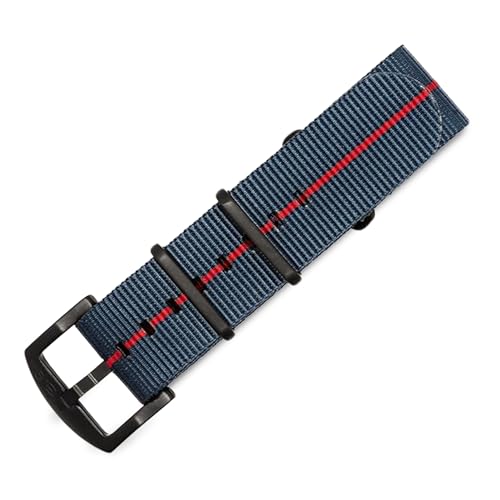Image of BluShark - Original Collection Military-Style Waterproof Watch Strap, Fits All Timepiece Brands, Durable Nylon Wristwatch Accessories with Stainless Steel Buckle - 18mm, 20mm, 22mm & 24mm Watch Bands