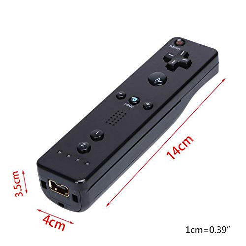 Wireless Remote Control Motion Sensitive Controller for Wii U Wiimote Console - (Color: Black)