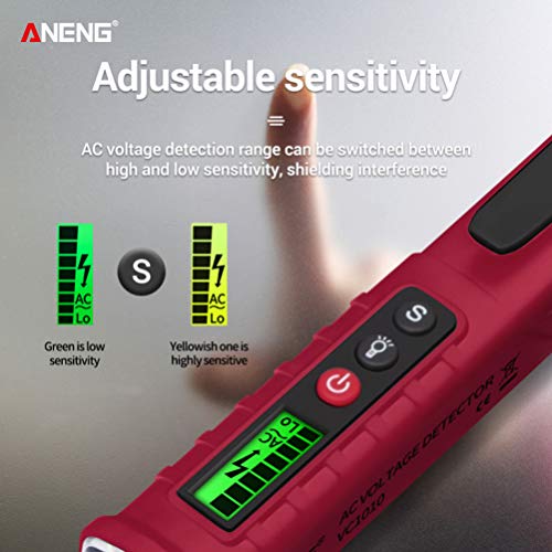 ULTECHNOVO Caneta de Teste de TensÃ£o Caneta Profissional para Teste de TensÃ£o CA Circuito de Tela