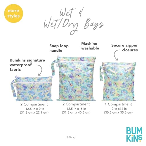 image for Bumkins Disney Waterproof Wet Dry Bag for Baby, Travel, Swimsuit, Clot