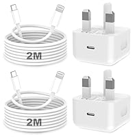 KTDRJN for iPhone Charger Fast Charge, 2Pack PD 20W Fast Apple Charger Cable 2M, iPhone Fast charger Plug with USB C To Lightning Cable for iPhone 14 13 12 11 Pro Max XS XR X 8 7 6 Plus, iPad and iPod