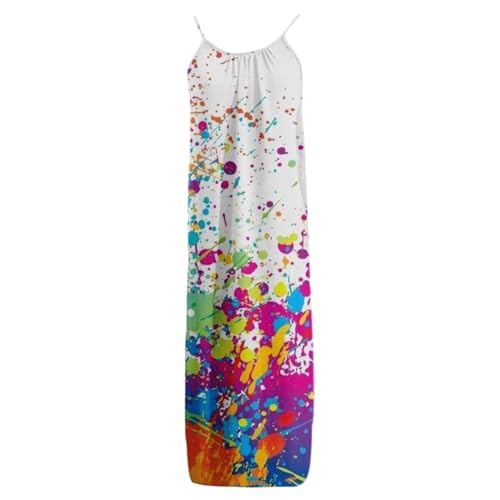 Image of HTHLVMD Backless Cami Dress Summer Dresses for Women 2026 Spaghetti Strap Dresses Womens Solid Color Backless Cami Dress