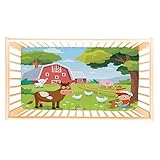 ANGELJUAN Soft Fitted Crib Sheet, Stretchy & Breathable Toddler Crib Sheet for Boys and Girls, Summe