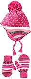 Nolan Gloves Big Girls' Two-Piece Angelina Fleece-Lined Hat and Mittens Set