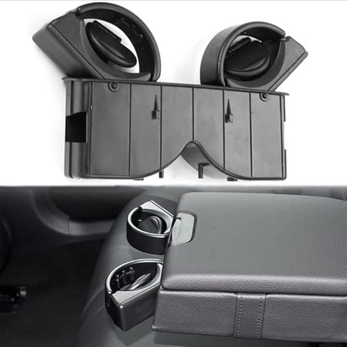 Portavasos para asiento trasero de carro negro