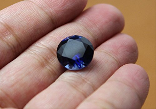 Sapphire Round Faceted Gemstone Brilliant Cut Sapphire Gem Multiple Sizes to Choose C45S