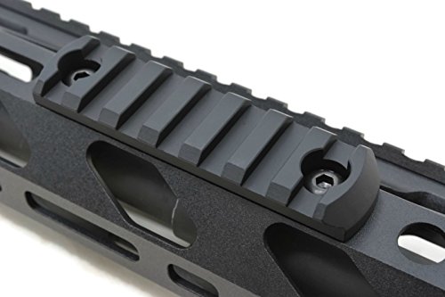 STNGR USA 7-Slot M-Lok Aluminum Picatinny Rail Section Accessory - Proudly Made in USA - Includes 2 T-Nuts & 2 Screws