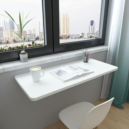 Banco de trabajo plegable montado en la pared, ahorro de espacio, fácil instalación, multiusos, para el hogar, oficina, lavandería, estudio, garaje, diseño duradero y ajustable
