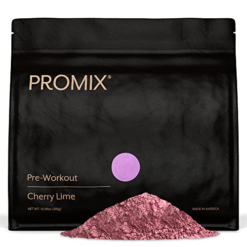 ProMix Nutrition Pre-Workout Powder Cherry Lime - Maximize Focus & Performance - Helps Muscle Gain Endurance - Vitamin B12 Caffeine Beta-Alanine & L-Tyrsosine - 30 Servings (Pack of 1)