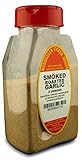 SMOKED ROASTED GARLIC GRANULATE FRESHLY PACKED IN LARGE JARS, spices, herbs, seasonings