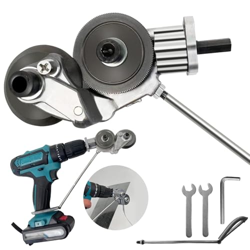電動ドリルプレートカッター【2024新&スイスイ簡単に切れる】電動カッター 多機能金属切削工具 高速回転式メタルシャー DIY用手動切削工具 電動ドリルばさみ金属板の高硬度材切断用 炭素鋼 アルミ合金 ステンレス板 アルミ 補助カッター 切断 金属カッター（電動ドリルは含まれません）