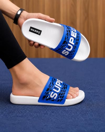 Image of WARKO Slippers For Men | Stylish Chappal For Boys | Soft Cushioned EVA Slides Slipper | Casual FlipFlop Daily Wear Footwear | Indoor Outdoor Use