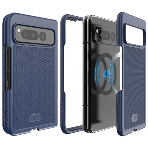 TUDIA MergeGrip V2 - Funda plegable compatible con Google Pixel Fold (2023), [compatible con Magsafe] Ultra delgada, ajuste cómodo, agarre ligero, resistente a los arañazos, resistente a los arañazos,