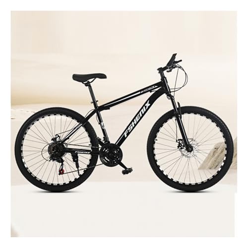 マウンテンバイク 26インチ 21段変速 MTB 自転車 mountain bike ディスクブレーキ 超高炭素鋼フレーム 荒野越え 通勤 通学 (B, 大)のサムネイル
