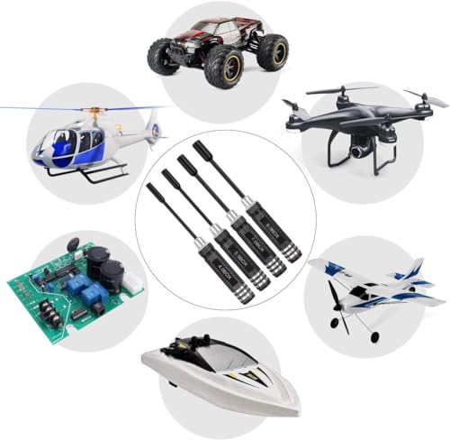 Gruiqrd Hex Screw Driver, 4pcs RC Tools Kit Hexagon Screwdriver Set (4.0mm 5.5mm 7.0mm 8.0mm for RC Car Boat Quadcopter Helicopter Multirotors Models - Image 5