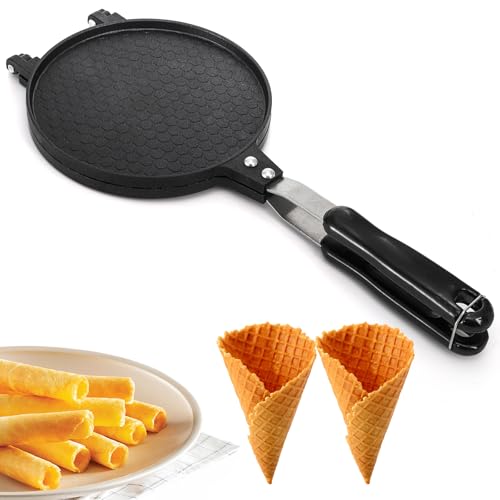 Dicunoy Waffle Cone Maker, Nonstick Ice Cream Cone Maker, 6.7