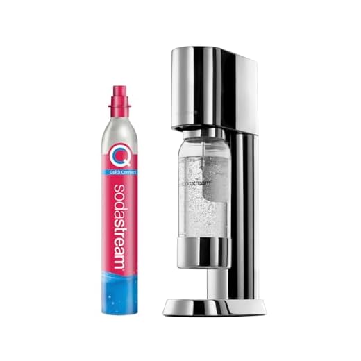 SodaStream® enso™ Premium Wassersprudler aus Edelstahl | inkl. 1 L BPA-FREIE KUNSTSTOFFFLASCHE (spülmaschinengeeignet) + Reinigungstuch + SodaStream Quick Connect Reservezylinder