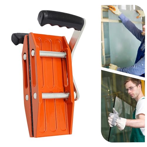 Sollevatore a morsetto per pietra per spessore impugnatura 4-20 mm, cuscinetti in gomma antiscivolo, impugnatura ergonomica per un trasporto sicuro di lastre di vetro, marmo (morsetto singolo)