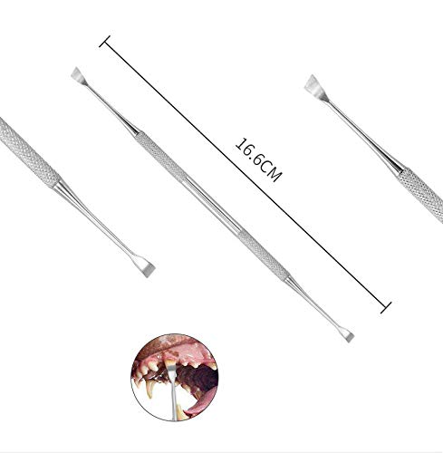 Woiwo 3 Pcs Stainless Steel Dental Tool Set Dental Calculus Pet Dental Tool Oral Care Probe #TOP3