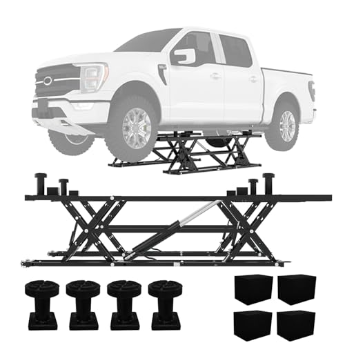 EliteEdge Portable Car Lift 5000 LBS, Adjustable Quick Jack with Locking Levers, 26