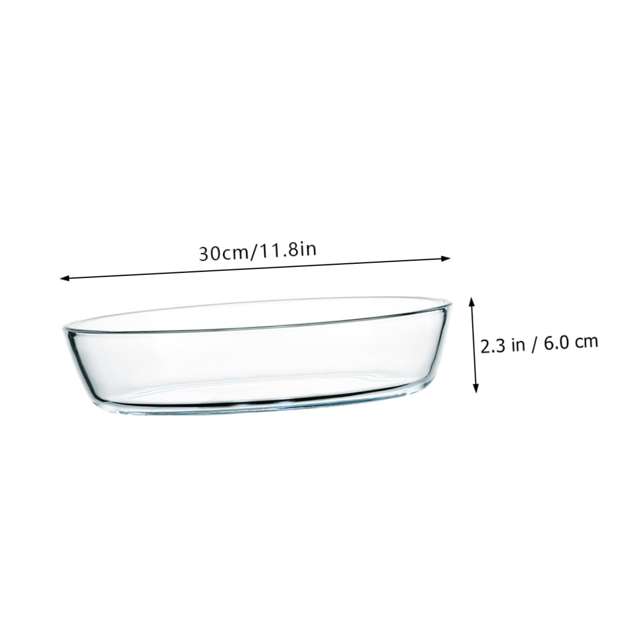 Ovale Glas Auflaufform Mikrowellengeeignet mit Deckel Hitzebeständig als Servierteller für Obstsalat und Backofen
