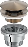 Compatibilité universelle : doté d'un diamètre G1 1/4 universel, cette bonde Louise convient à la plupart des lavabos standards équipés ou non d'un trop-plein, pour une installation rapide et sécurisée.