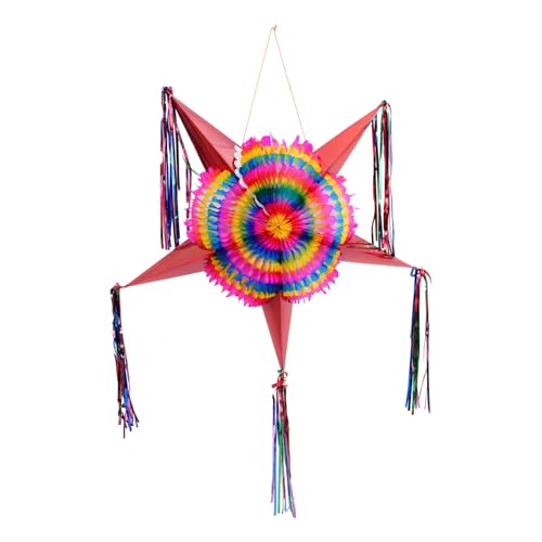 HOLIDYOYO Extra Large Mexican Pinata Star Festive Rainbow Pinatas Party Decorations Large Birthday Pinata for Kids Birthday Party