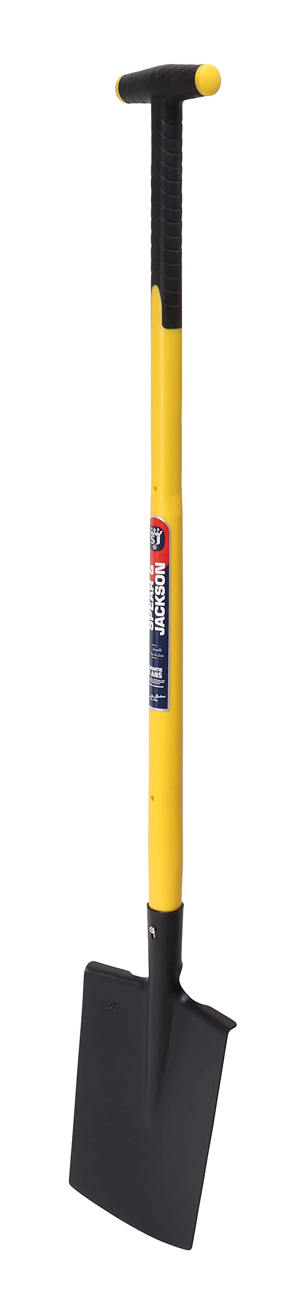 Spear & Jackson 81817 Bêche senlis 28 cm avec Manche trimatière béquille 90 cm