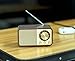 BentMax FM Radio with Bluetooth Retro Bluetooth Speaker Vintage Radio with SD/USB Memory Music Player Function, Wireless Streaming from Smartphone, Up to 10 Hours Playback (Walnut)