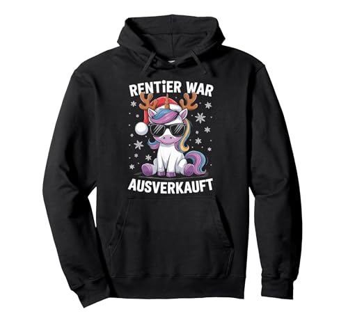 Weihnachts Shirt Damen Herren Rentier war ausverkauft Lustig Pullover...