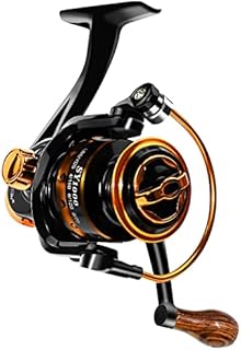 Summer and Centron Spinning Fishing Reels, Perfect for Ultralight Ice Fishing with 12 +1 BB Light Weight, Ultra Smooth Powerful, 5.2:1 High-Speed, Size 1000 Fishing Reel by QINGLER