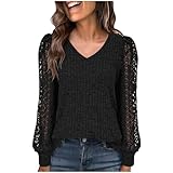 Assorti : haut pour femme facile à assortir avec des pantalons de yoga, des jeans, des chaussures de sport et des leggings pour un look chic et décontracté. Il est également superbe sous les vestes, manteaux, gilets et cardigans. Le collier et le chapeau assortis sont également très élégants