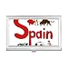 Spain National Symbol Landmark Pattern Business Card Holder Case Pocket Box Wallet