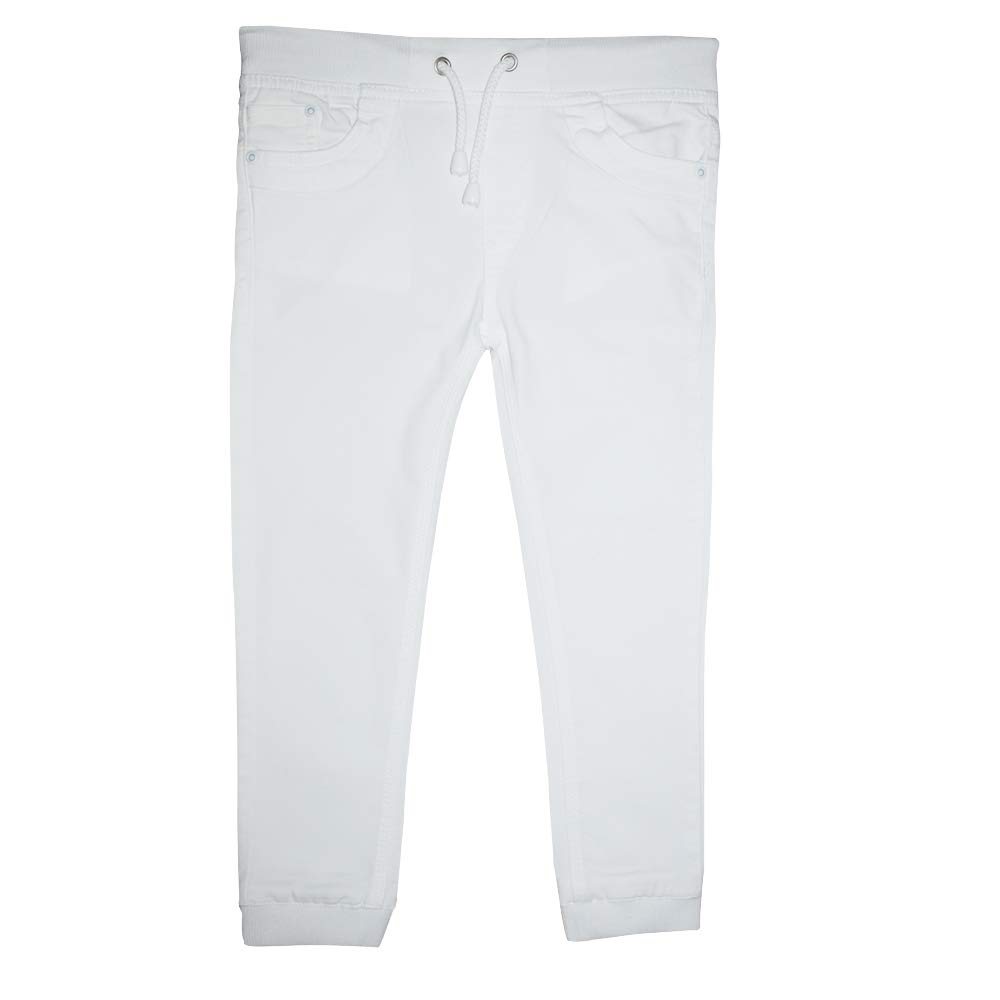 Hello baby, Jogger White Cuffed Pants with Pocket Details this jogger pants for boys Drawstring Closure/waistband with a drawstring which is nice to adjust fit.