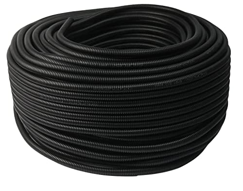 Tubo corrugado para protección de cables, tubo aislante, protección contra martas, tubo vacío (50 metros, 50 mm interior)