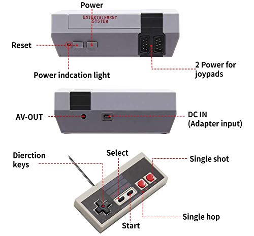 OKHAHA Classic Mini Retro Game Console, Built-in 620 Classic Games and 2 Classic Controller