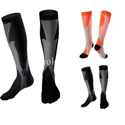 2/3/4 Pares De Calcetines De Compresión Hasta La Rodilla, Calcetines Deportivos, Medias Médicas De Enfermería, Calcetines For Venas Varicosas, Calcetines For Ciclismo Al Aire Libre Para Deportes, Corr