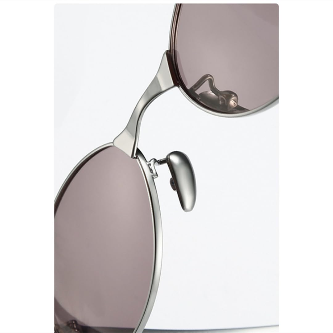 Gafas de sol polarizadas ultraligeras de titanio ovaladas para mujer.