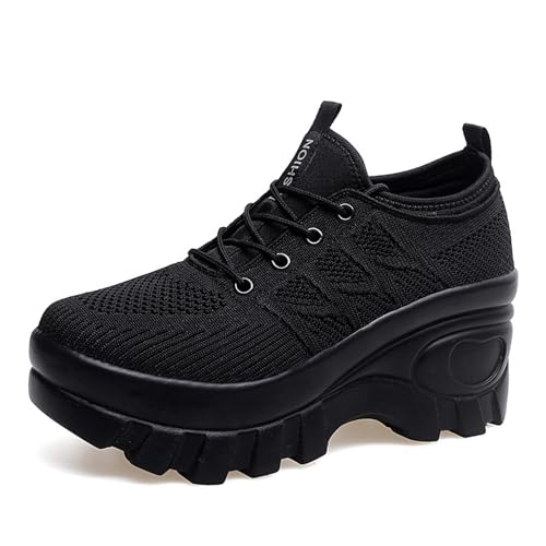 Orthopedic Walking Shoes for Women Chunky Platform Comfort Wedge ...