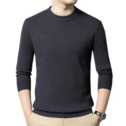Men Basic Knit Jumpers Knit Tops for Winter O Neck Male Clothing Sweater2