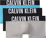 Calvin Klein Intense Power 3-Pack Low Rise Trunk - NB3611 (Carnival Blue/Black/Misty Grey, Medium)
