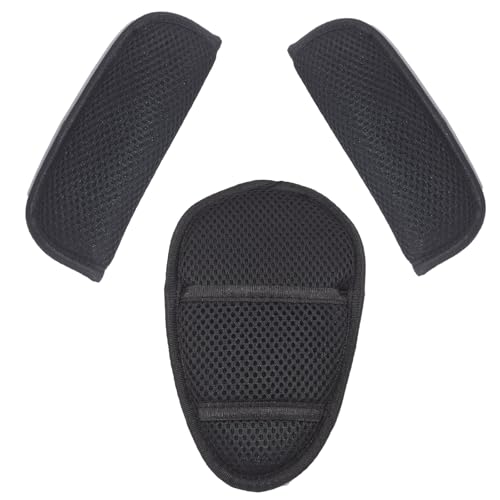 3 in 1 Baby Shoulder Strap and Crotch Harness Pads, Car Seat Strap Covers, Stroller Belt Covers for Baby Kids, Soft Seat Belt Covers for All Car Seats, Pushchair, Stroller (Black)